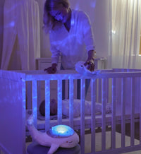 Tranquil Whale™ Family - White Tranquil Whale Nightlight for babies and kids cloud.b