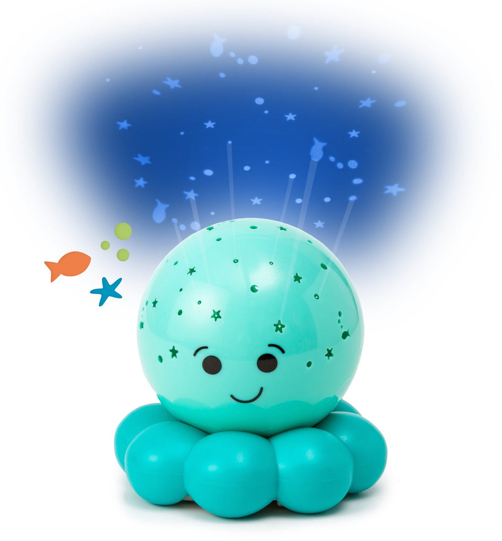 Twinkles To Go Octo™ - Blue Travel Comforting Nightlight Projector cloud.b