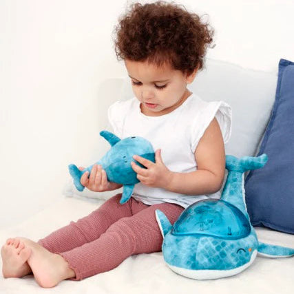 Tranquil Whale™ Family - Blue Tranquil Whale Nightlight for babies and kids cloud.b