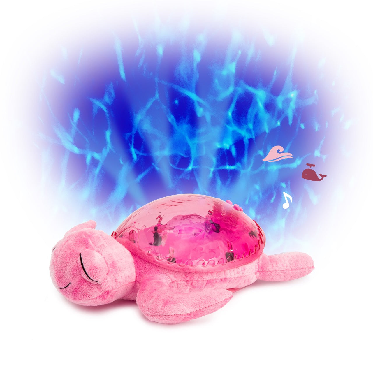 Tranquil Turtle Pink | Projector Nightlight with White Noise
