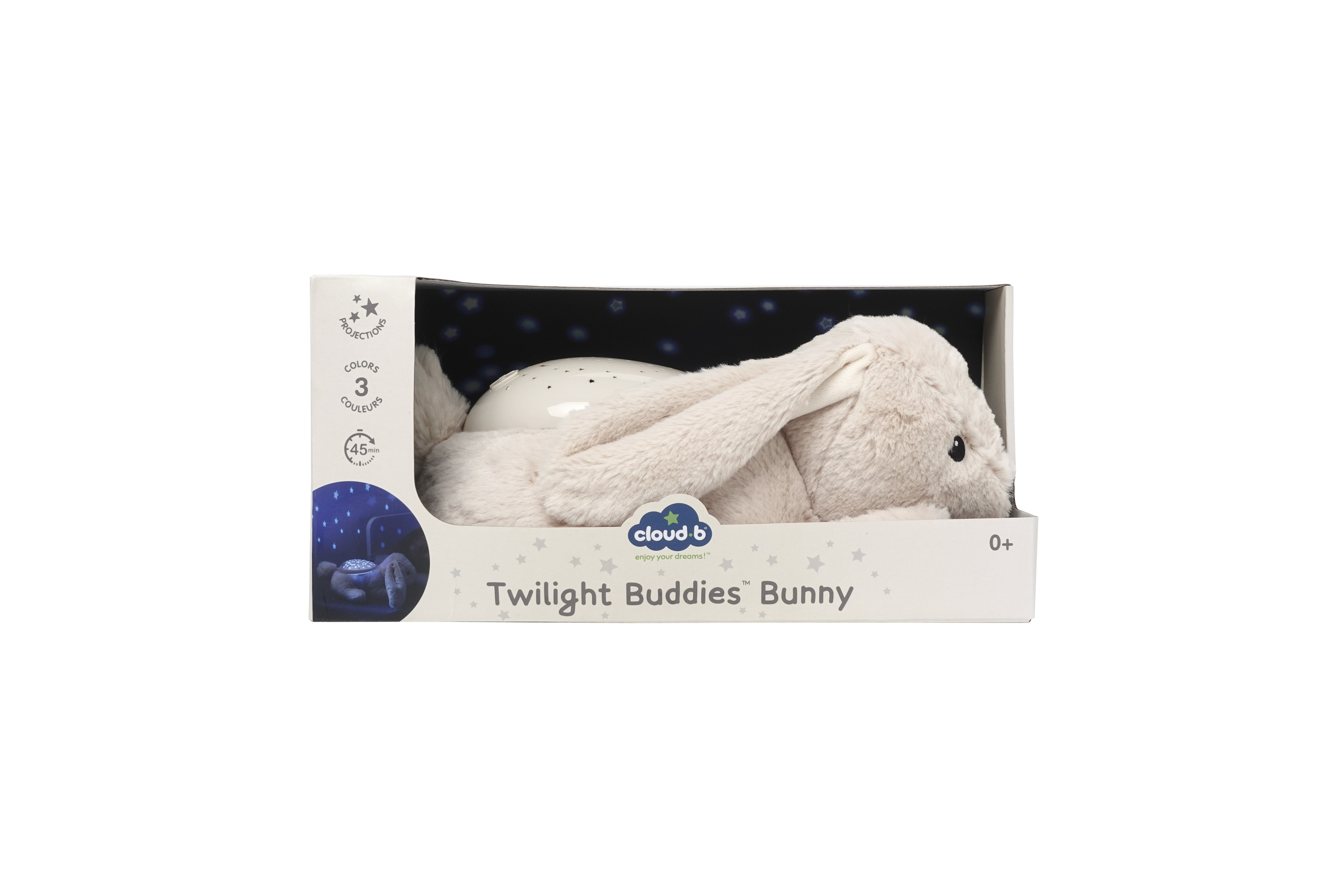 Calming Nightlight Star Projector | Plush | Twilight Buddies Bunny