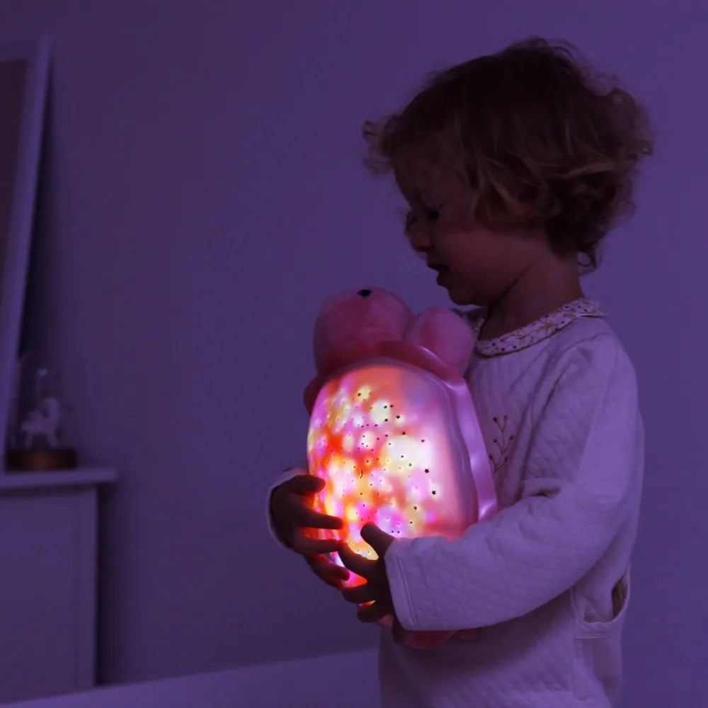 Twinkling Twilight Turtle™ - Pink Star Projector Nightlight with Soothing Sounds cloud.b   