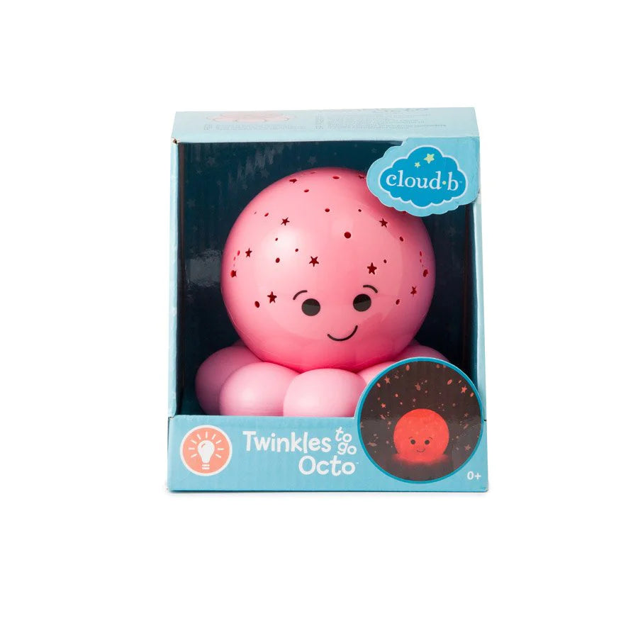 Twinkles To Go Octo™ - Pink Travel Comforting Nightlight Projector cloud.b   