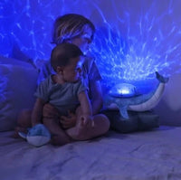 Tranquil Whale™ Family - Blue Tranquil Whale Nightlight for babies and kids cloud.b   