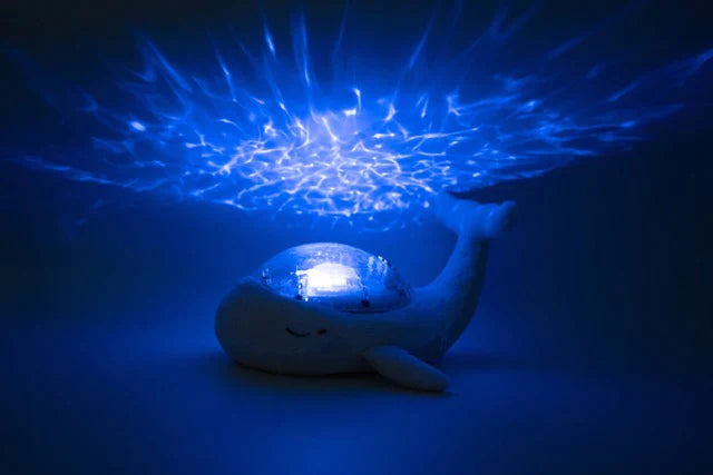 Tranquil Whale™ Family - Blue Tranquil Whale Nightlight for babies and kids cloud.b